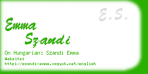 emma szandi business card
